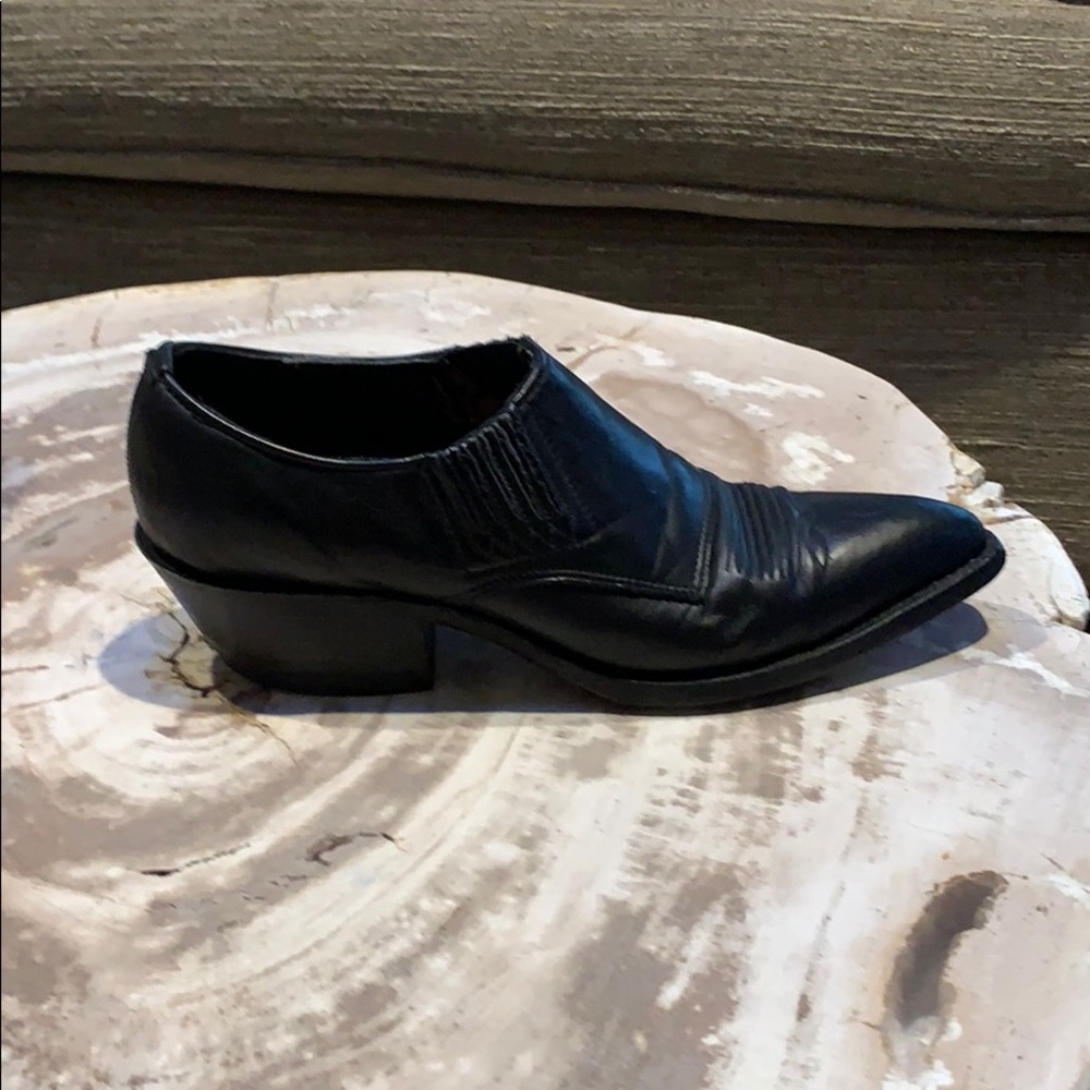 Nocona  Black Deerskin Western ShoeBoot 6B=7